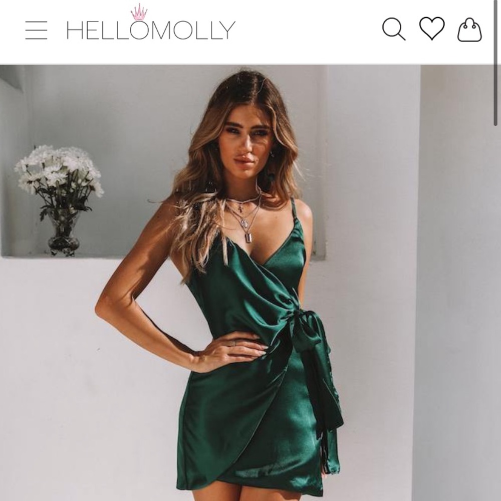 Hello Molly Good at Being Bad Dress in Forest Green